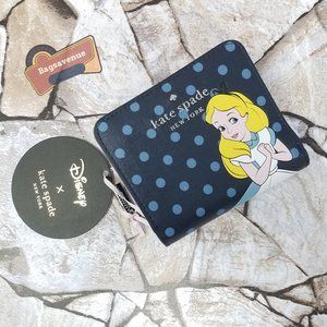 NWT Disney x Kate Spade New York Alice in Wonderland Bifold Wallet Kate Spade